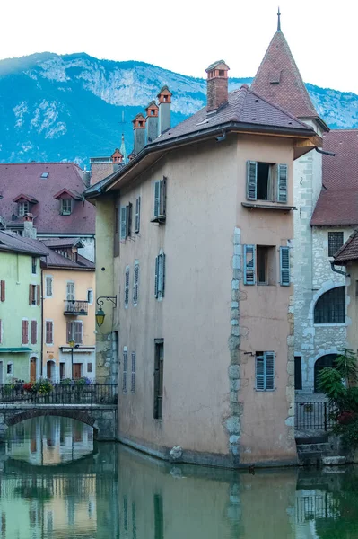 Annecy France Typical Houses Old Center River — Stock Photo, Image