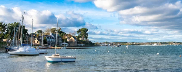 Brittany Ile Aux Moines Island Morbihan Gulf Typical Harbor Old — Stock Photo, Image