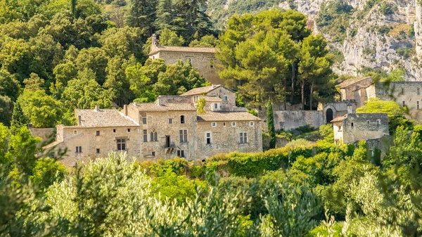 Goult Provence Ban Falu Hegyen Tipikus Utca — Stock Fotó