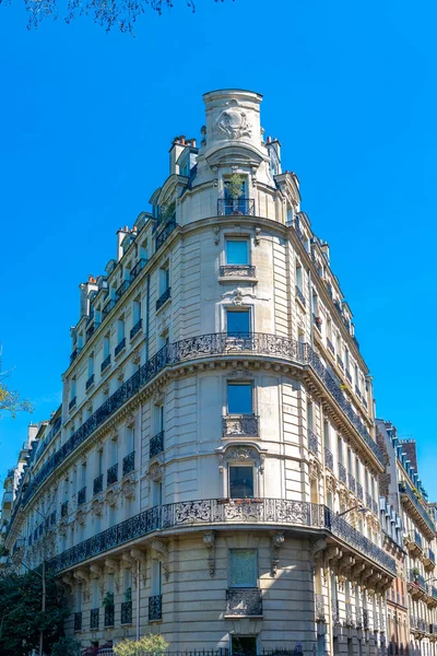 Paris Beautiful Buildings 16Th Arrondissement Boulevard Beausejour Upscale Neighborhood — Stock Photo, Image