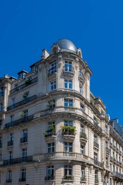 Paris, 16. bölgedeki güzel binalar, Beausejour Bulvarı, lüks bir mahalle.