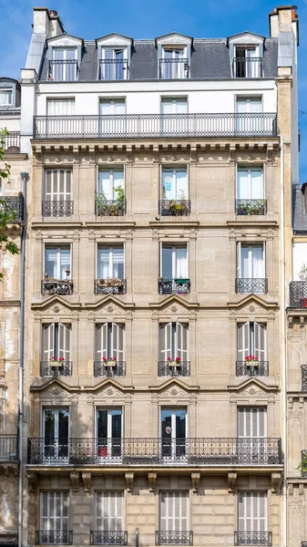 Paris Beautiful Buildings Boulevard Beaumarchais 11E District — Stock Photo, Image