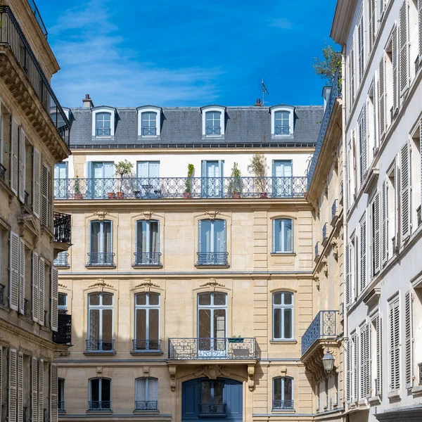 Paris Belos Edifícios Boulevard Beaumarchais Distrito 11E — Fotografia de Stock