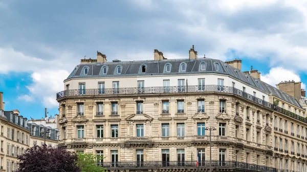 Париж Типова Будівля Маре Центрі — стокове фото