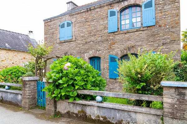 Bretaña Isla Ile Aux Moines Golfo Morbihan Casa Típica Del — Foto de Stock