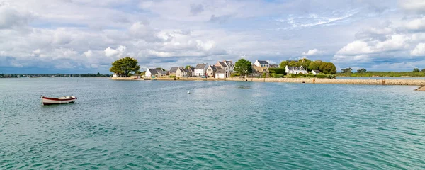 Saint Cado Brittany Beautiful Houses Village Small Island Row Boat — Foto de Stock