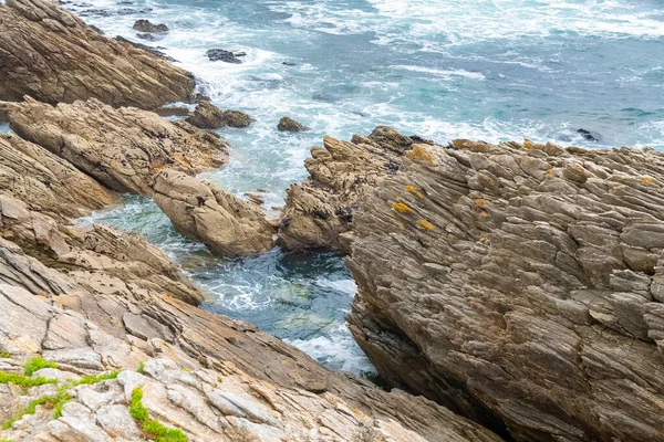 Península Quiberon Bretanha Bela Paisagem Marinha Oceano Sauvage Cote Rochoso — Fotografia de Stock