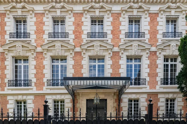 Paris Vacker Fasad Arrondissementet Avenue Foch Exklusiv Stadsdel — Stockfoto