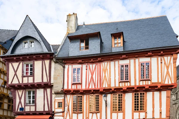 Vannes Mooie Stad Bretagne Oude Vakwerkhuizen — Stockfoto