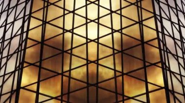 Geniş çapraz ve dikey siyah çizgiler illüzyon hareketi yapar