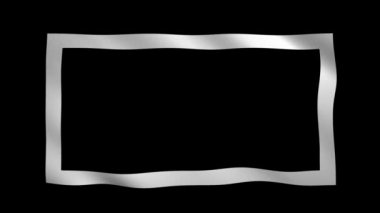 Siyah ve kromakey şablonu için beyaz çerçeve ve boşluk