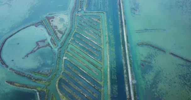 Waterkering van de Venetiaanse lagune met anti-overstromingsbarrières — Stockvideo