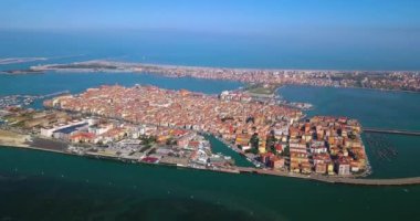 Chioggia, Sottomarina ve ufukta deniz manzarası