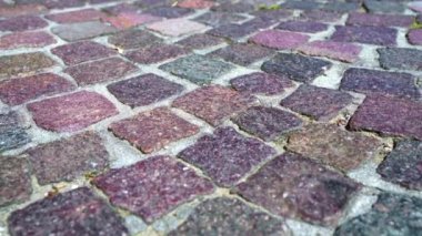 Venedik tarzında antik İtalyan tuğla caddesi