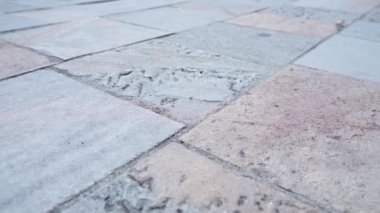 Bakış açısında kare beton yol