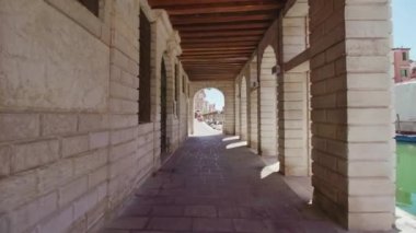 İtalya 'da Chioggia' nın atari salonlarının altına kaydır