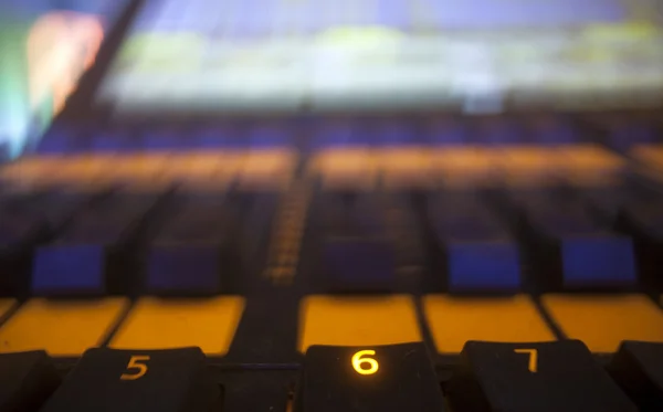 Button on the control panel — Stock Photo, Image