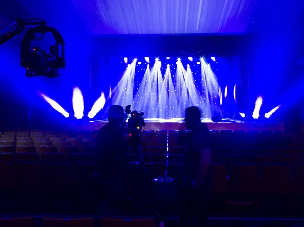 Luz da cena durante o concerto . — Fotografia de Stock