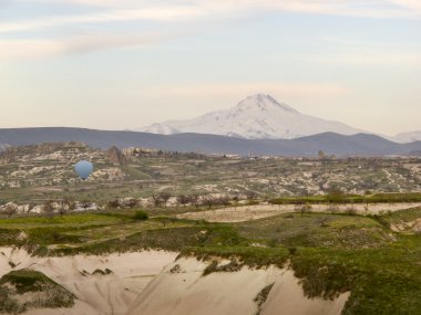 Dünya Miras, Cappadocia, Goereme, Türkiye. Balonlar üzerinden Göreme, Cappadocia