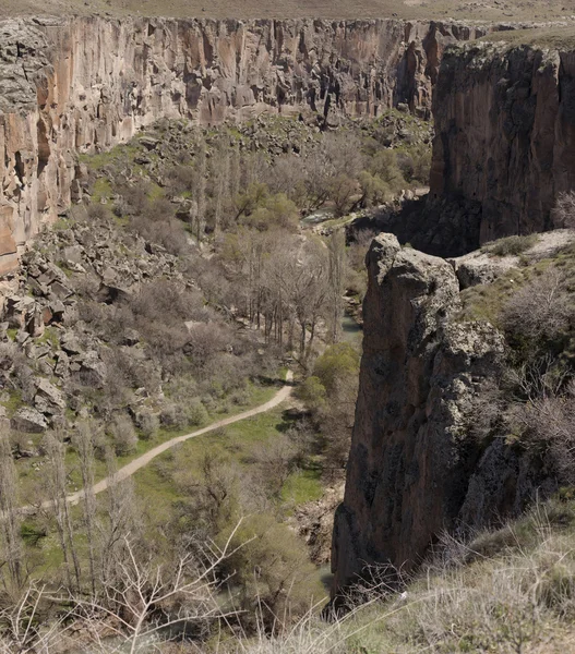 Ihlara valley in Cappadocia, Anatolia, Turkey — Stock Photo, Image