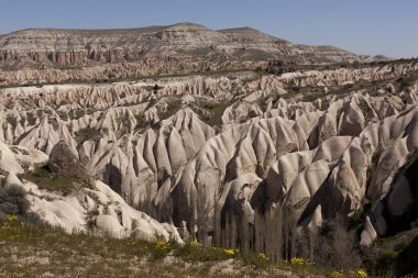 Türkiye'de Kapadokya güzel kaya oluşumu