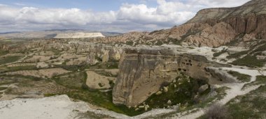 Türkiye'de Kapadokya güzel kaya oluşumu