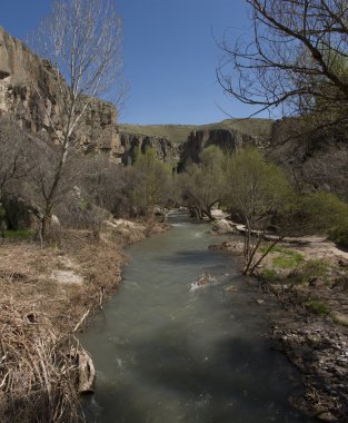 Türkiye'de Kapadokya güzel kaya oluşumu