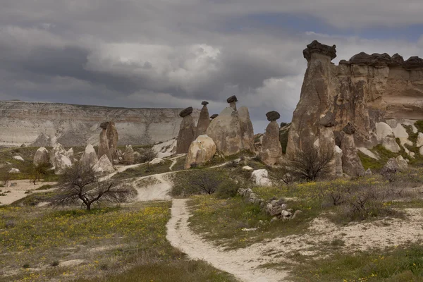 Hermosa formación rocosa en capadocia en pavo —  Fotos de Stock