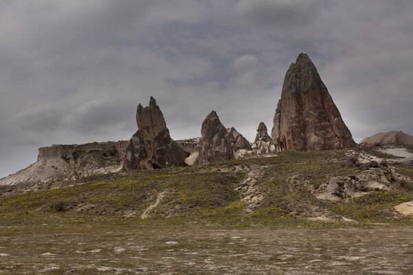 beautiful rock formation at cappadocia in turkey