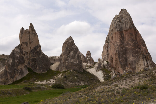 beautiful rock formation at cappadocia in turkey