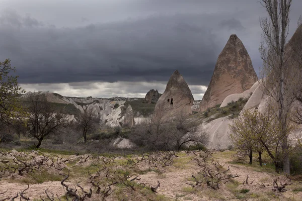 Красиве скельне утворення в Каппадокії в Туреччині — стокове фото
