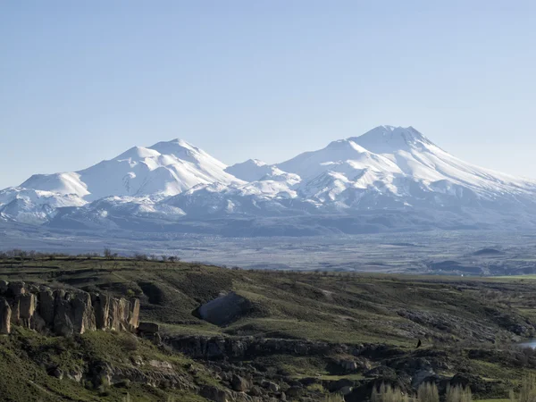 Türkiye'de Kapadokya güzel kaya oluşumu — Stok fotoğraf