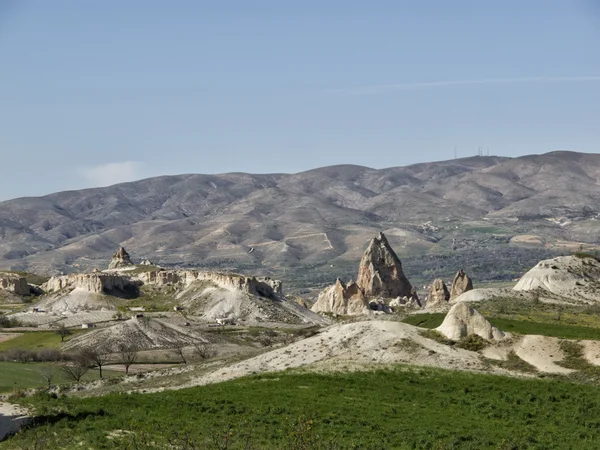 Vackra klippformation på cappadocia i Turkiet — Stockfoto
