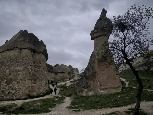 Prachtige rotsformatie in Cappadocië in Turkije — Stockfoto