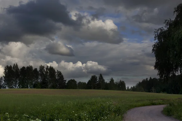 Doğal manzara tarihsel bir yerde. Pskov, Rusya ile kanlı Pushkinskiye.