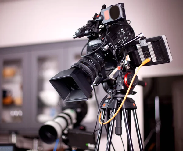 Telecamera Nello Studio Del Programma Culinario — Foto Stock