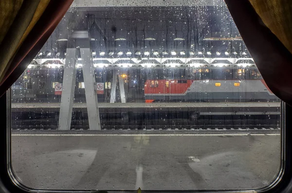 Klassiek Interieur Van Slaapwagen Van Trein Interieur Van Auto Passagierswagon — Stockfoto