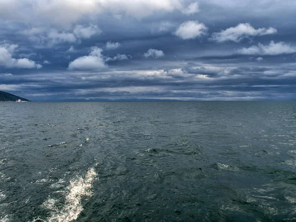 Magnífico Paisaje Verano Con Lago Baikal Viajes Verano Fondo Natural — Foto de Stock