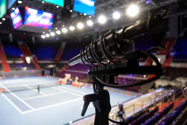 Microphone Sports Tennis Tournament — Fotografia de Stock