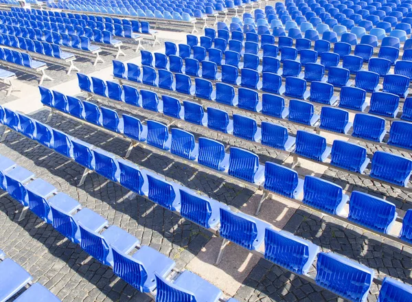 Blue Chair Seats Empty Conference Room — Stock Photo, Image