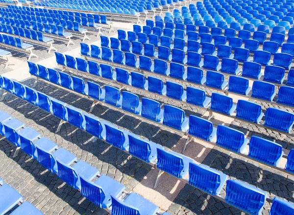 Blue Chair Seats Empty Conference Room — Stock Photo, Image