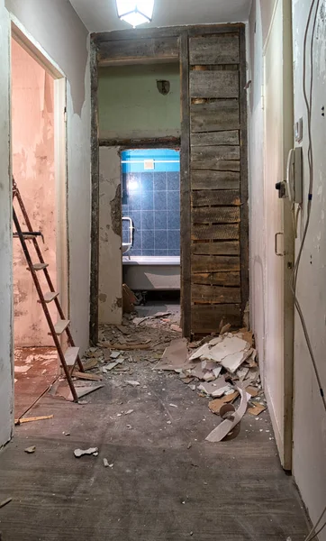 Renovatie Een Oud Sovjet Appartement Rusland — Stockfoto