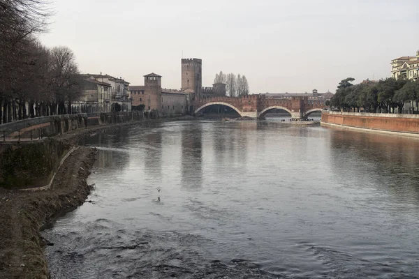 Krásný Letecký Výhled Verona City Verona Itálie — Stock fotografie