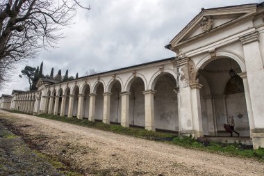Vicenza City 'nin güzel manzarası. Vicenza, İtalya.