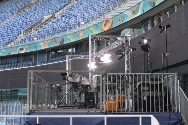 Stadyumdaki televizyon kamerası. EURO 2020