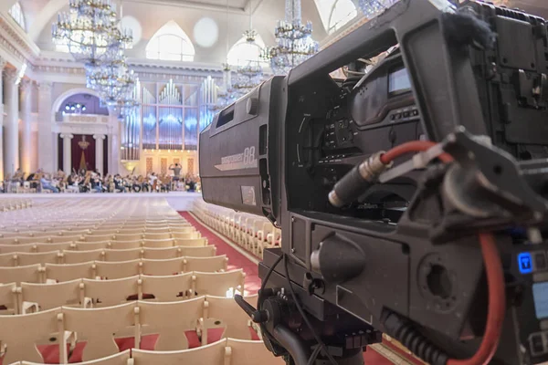 Videocámara Digital Profesional Accesorios Para Cámaras Vídeo Cámara Televisión Sala — Foto de Stock