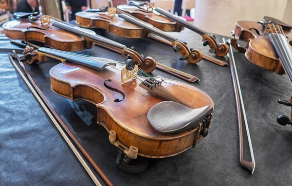 Instrumentos Musicais Sala Concertos Instrumentos Orquestra Sinfônica Palco — Fotografia de Stock