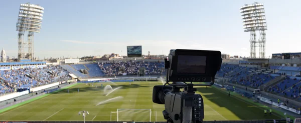 TV en el fútbol — Foto de Stock