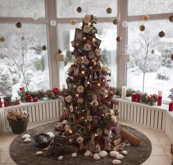 Piękne świąteczne dekoracje tło — Zdjęcie stockowe
