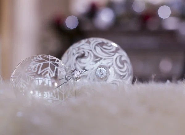 Vackra jul dekorationer bakgrund — Stockfoto